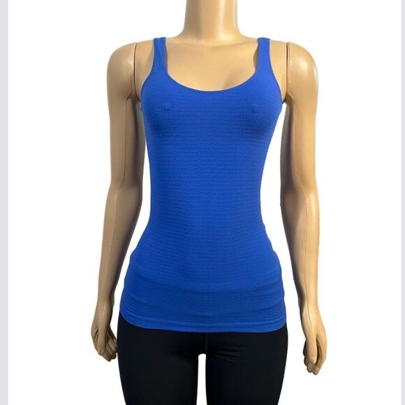 Bebe Sport Scoop Neck sports tank top blue Medium / Large - Picture 2 of 4